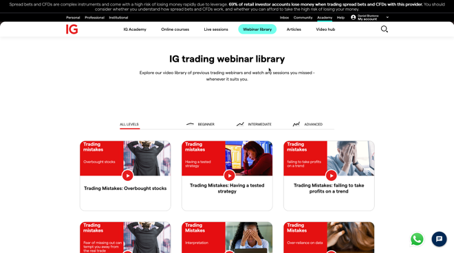 IG webinar library