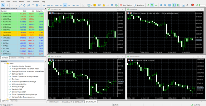 MetaTrader 5’s main panel