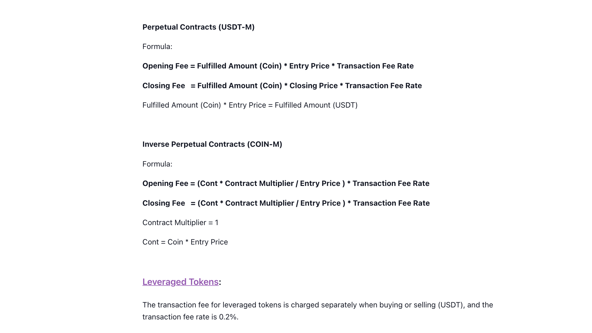 Commissioni di trading a leva e futures di BYDFi