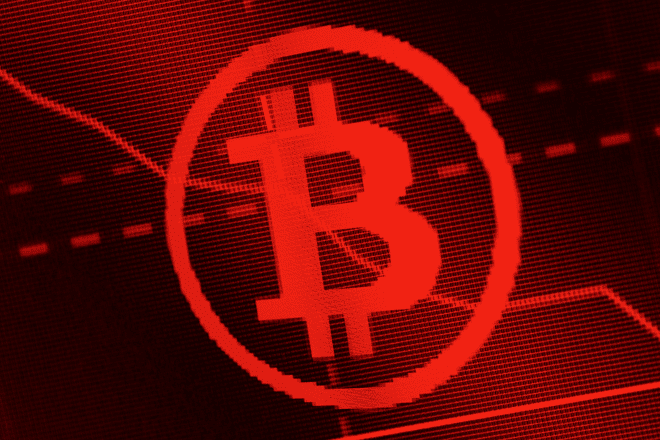 Bitcoin selloff concept