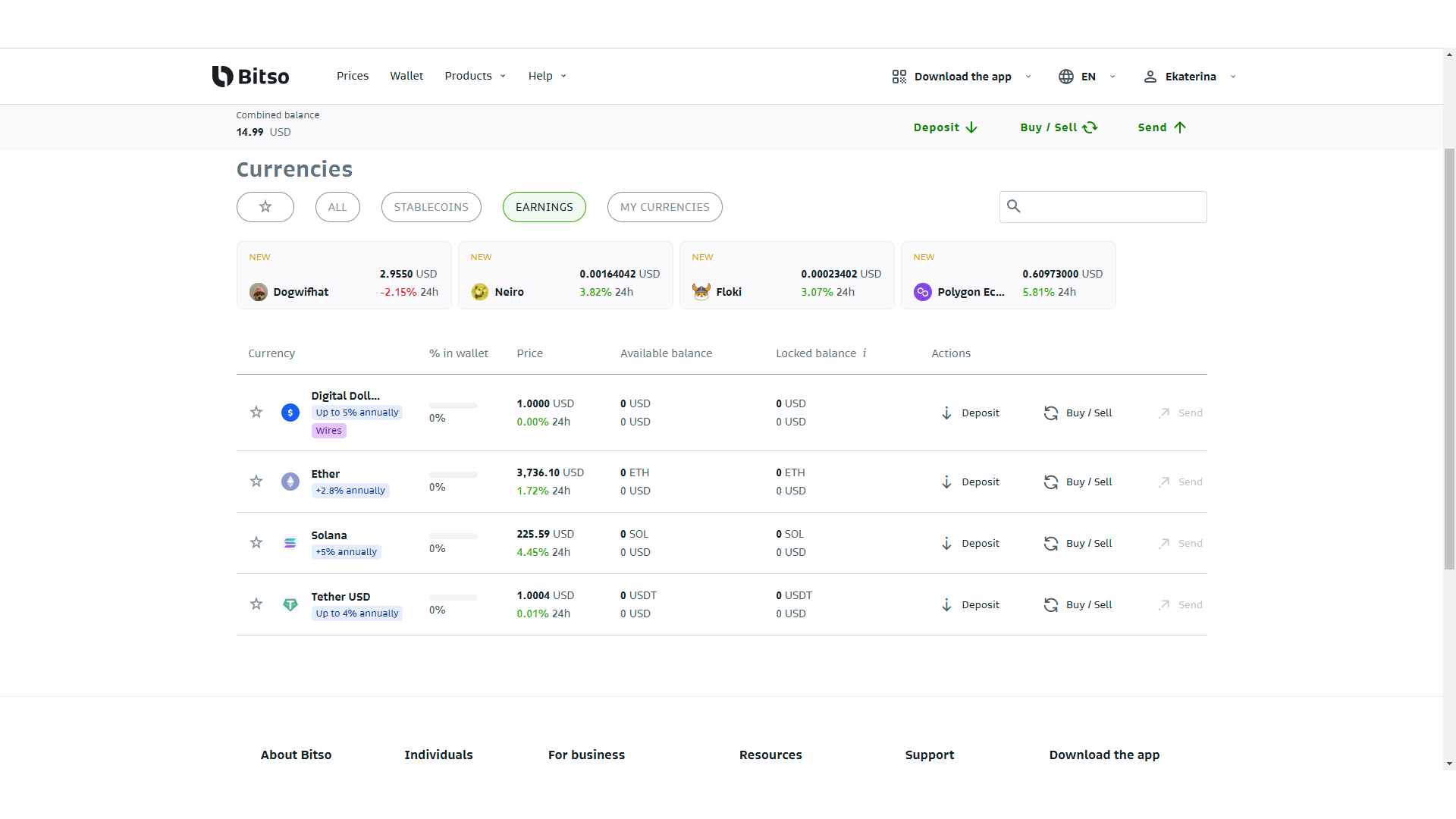 Rendimenti crypto su Bitso