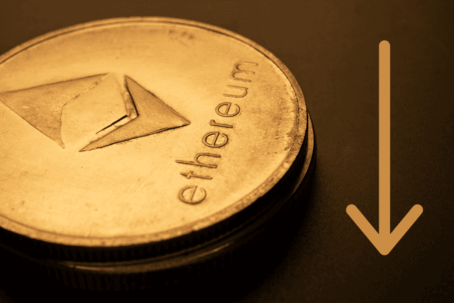 Ethereum bearish concept
