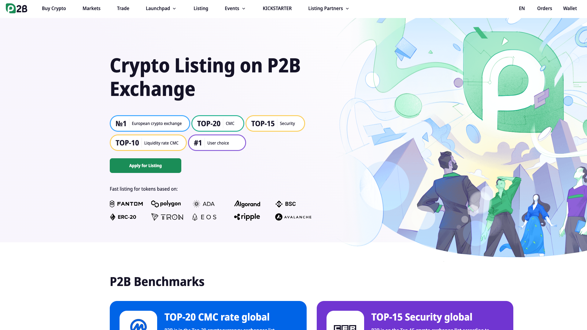 P2B Token Listing