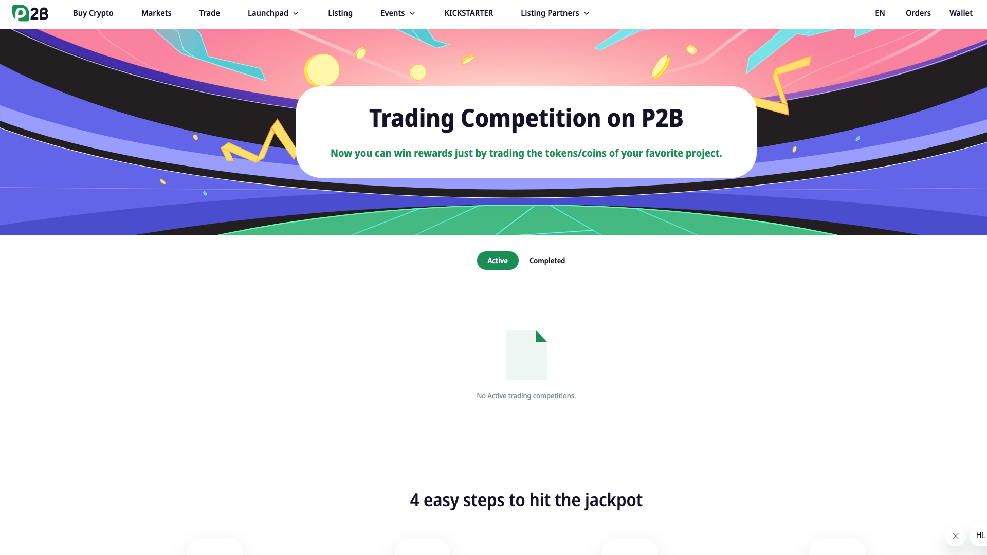 P2B Trading Competition