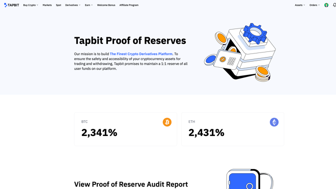 Tapbit Proof of Reserves