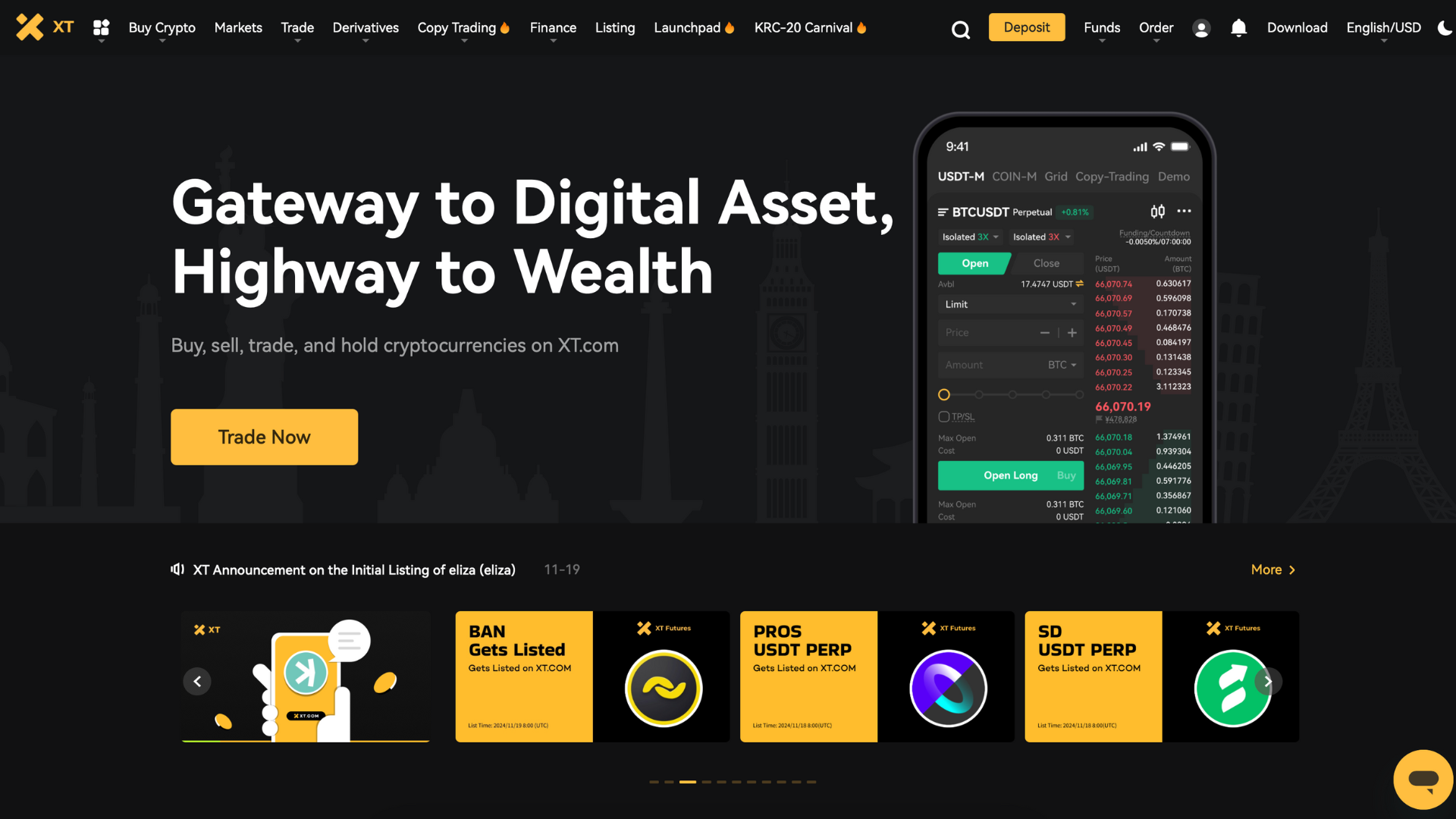 XT.com Homepage