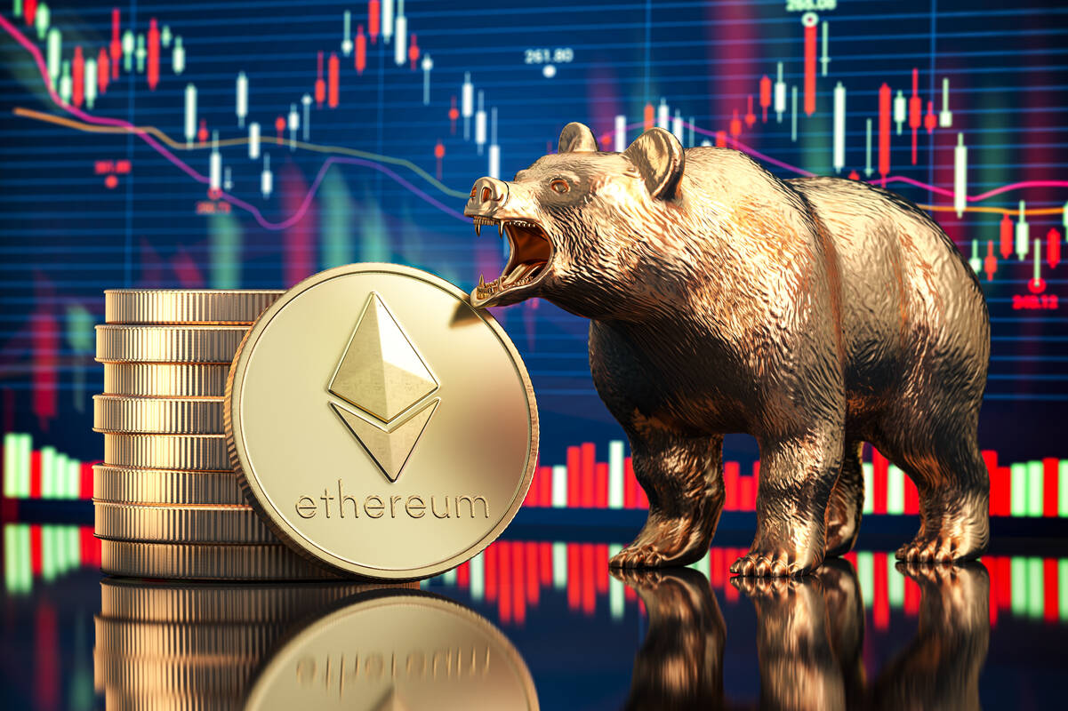 Bear on ethereum coins and trading chart. FX Empire