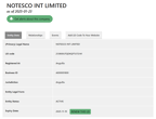 Notesco Int Limited’s company info