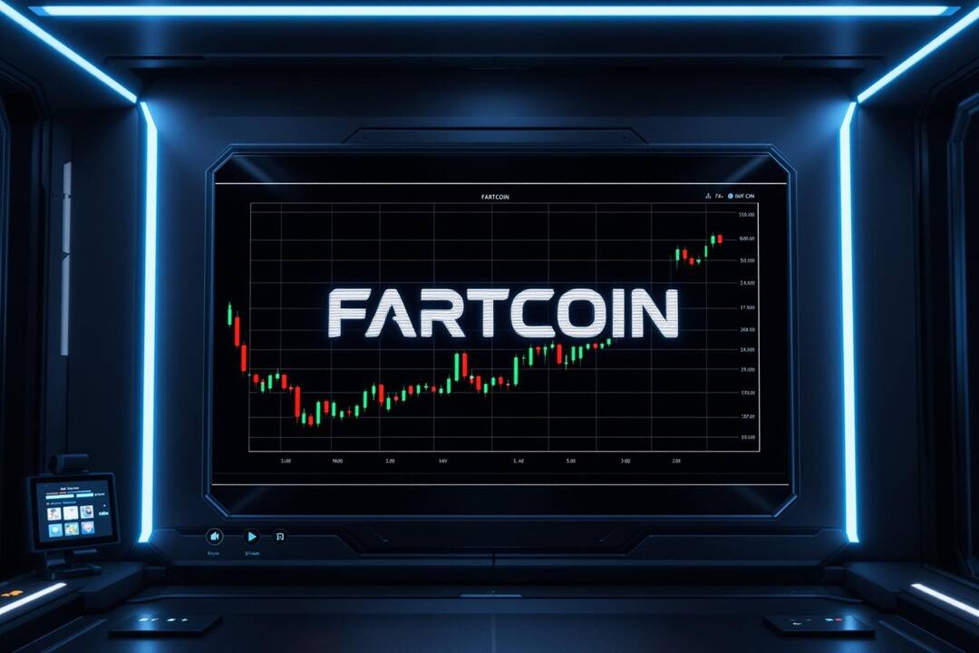 Fartcoin chart in a room. FX Empire