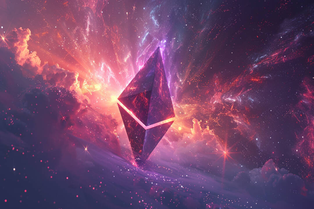 Ethereum logo in the sky. FX Empire