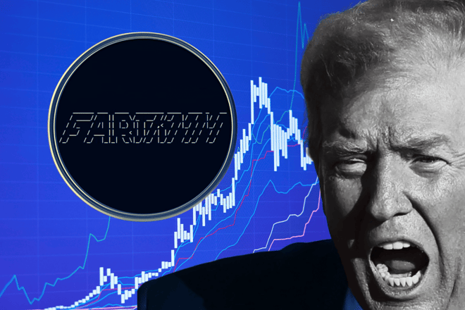 Concept Fartcoin Donald Trump