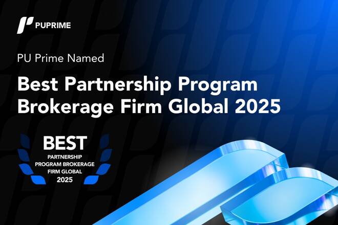 Best Partnership Program Brokerage Firm Global 2025 award for PU Prime. FX Empire