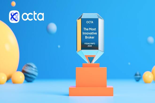 Octa award and logo. FX Empire