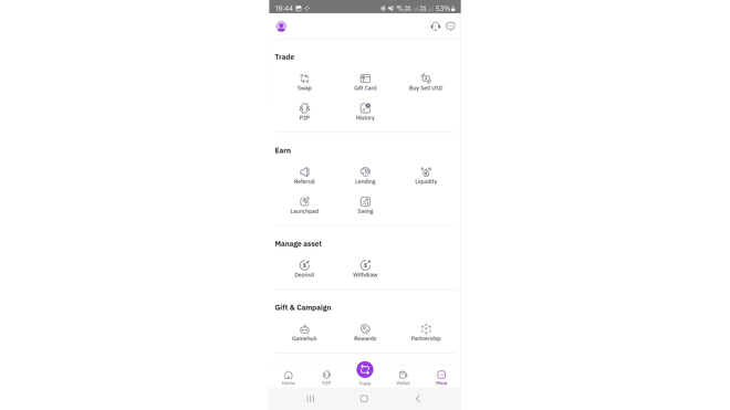 All tools and features of Remitano Mobile