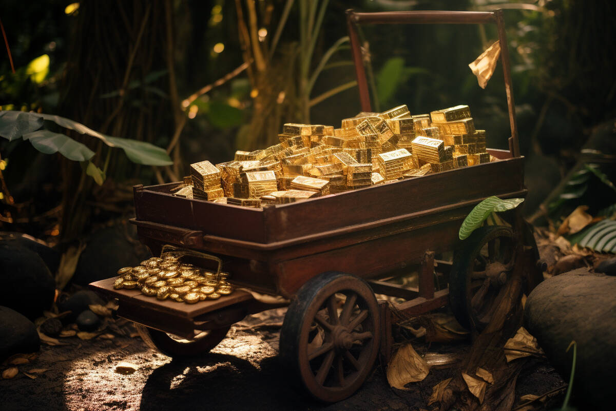 Gold bullion in cart. FX Empire