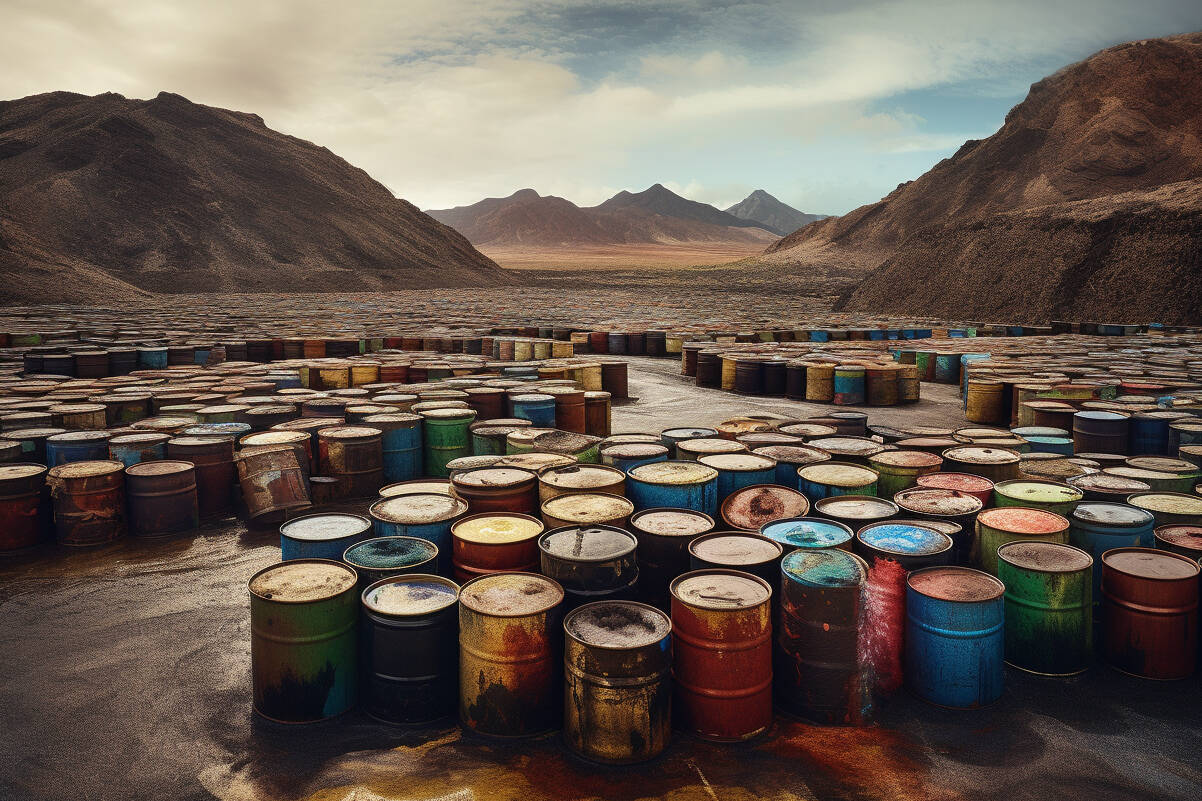 Crude oil barrels, FX Empire