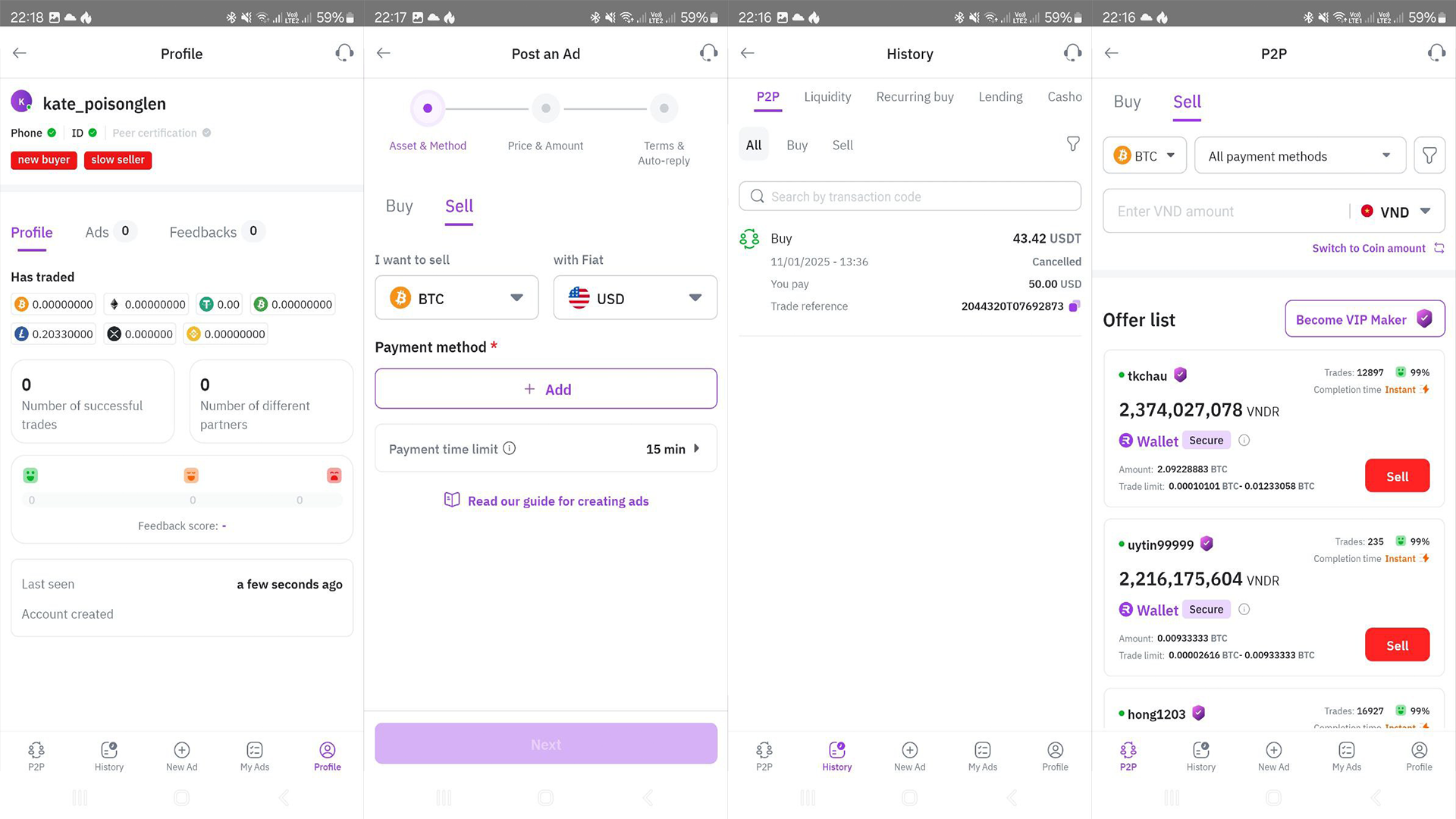 App mobile Remitano