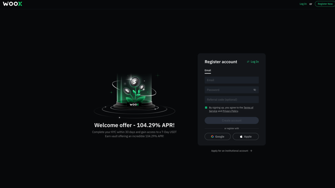 Sign-up page