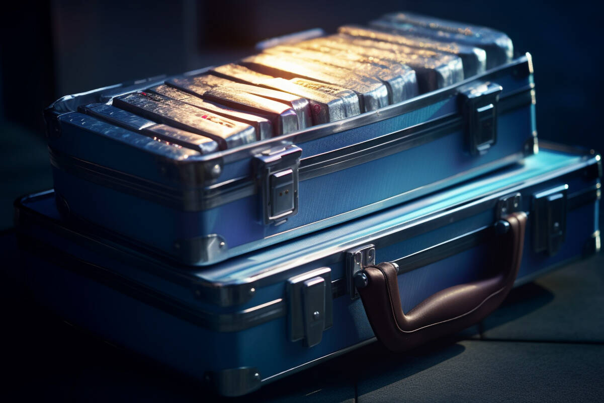 Silver bullion in suitcase. FX Empire