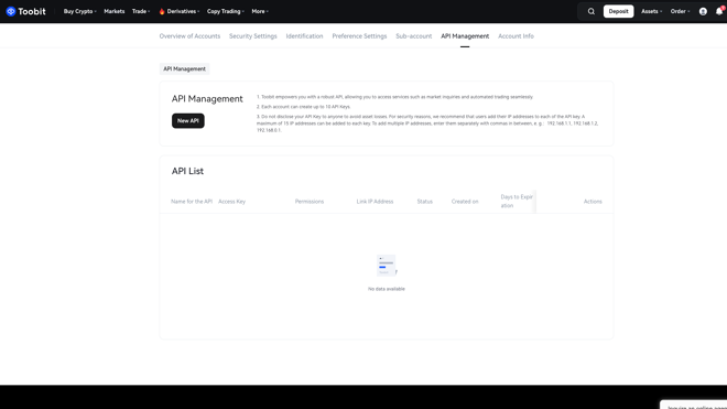 API interface