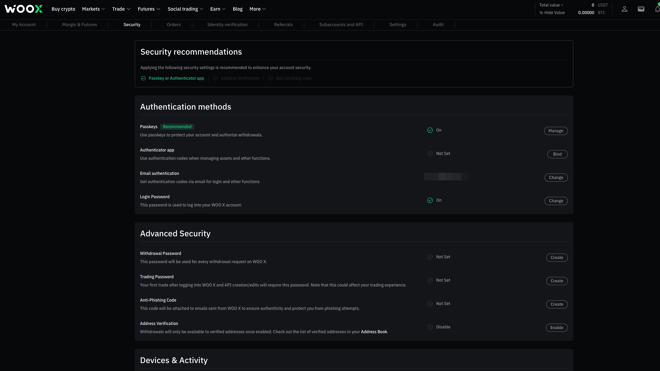 WOO X Cybersecurity Measures