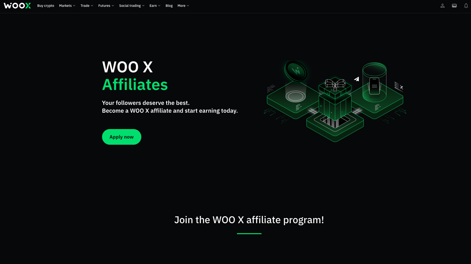 Programma di affiliazione di WOO X