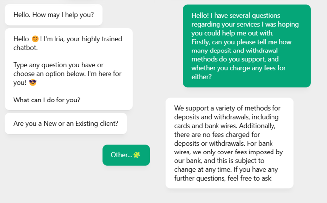 My conversation with Trading.com