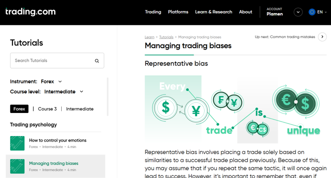 An educational article by Trading.com
