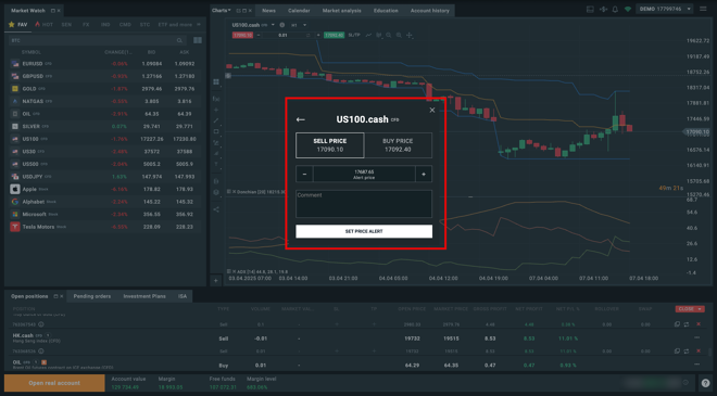 xStation 5 price alerts