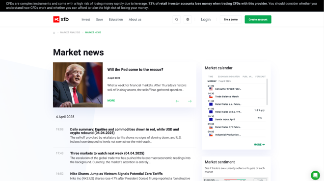 XTB news