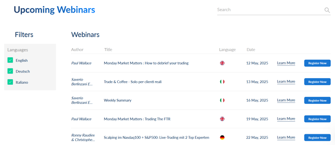 ActivTrades’ webinars