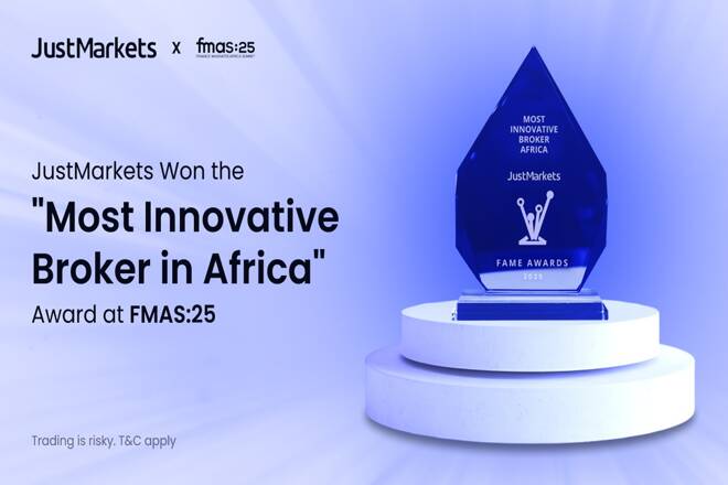 JustMarkets Won the "Most Innovative Broker in Africa" Award at FMAS:25. FX Empire