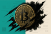 Concetto logo Bitcoin