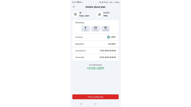 Crypto Lending on WhiteBIT Mobile