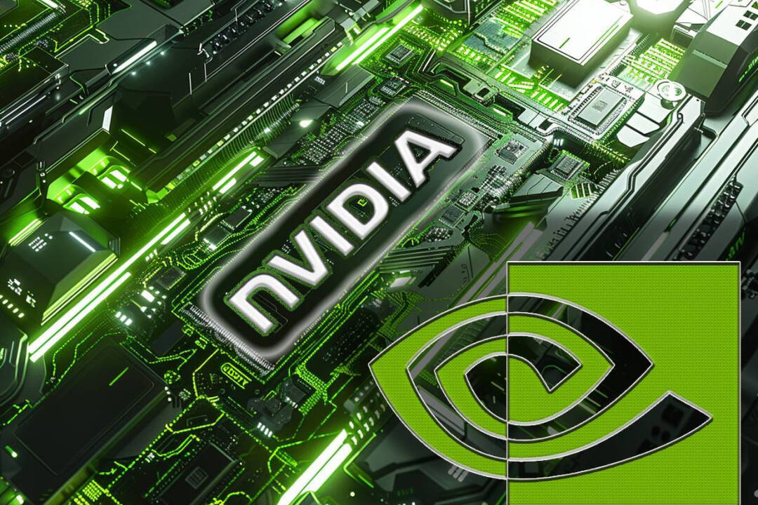 Nvidia logo on a chip. FX Empire