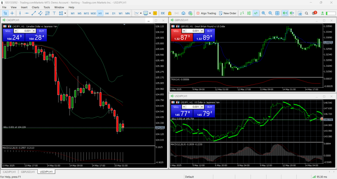 MetaTrader 5 charts