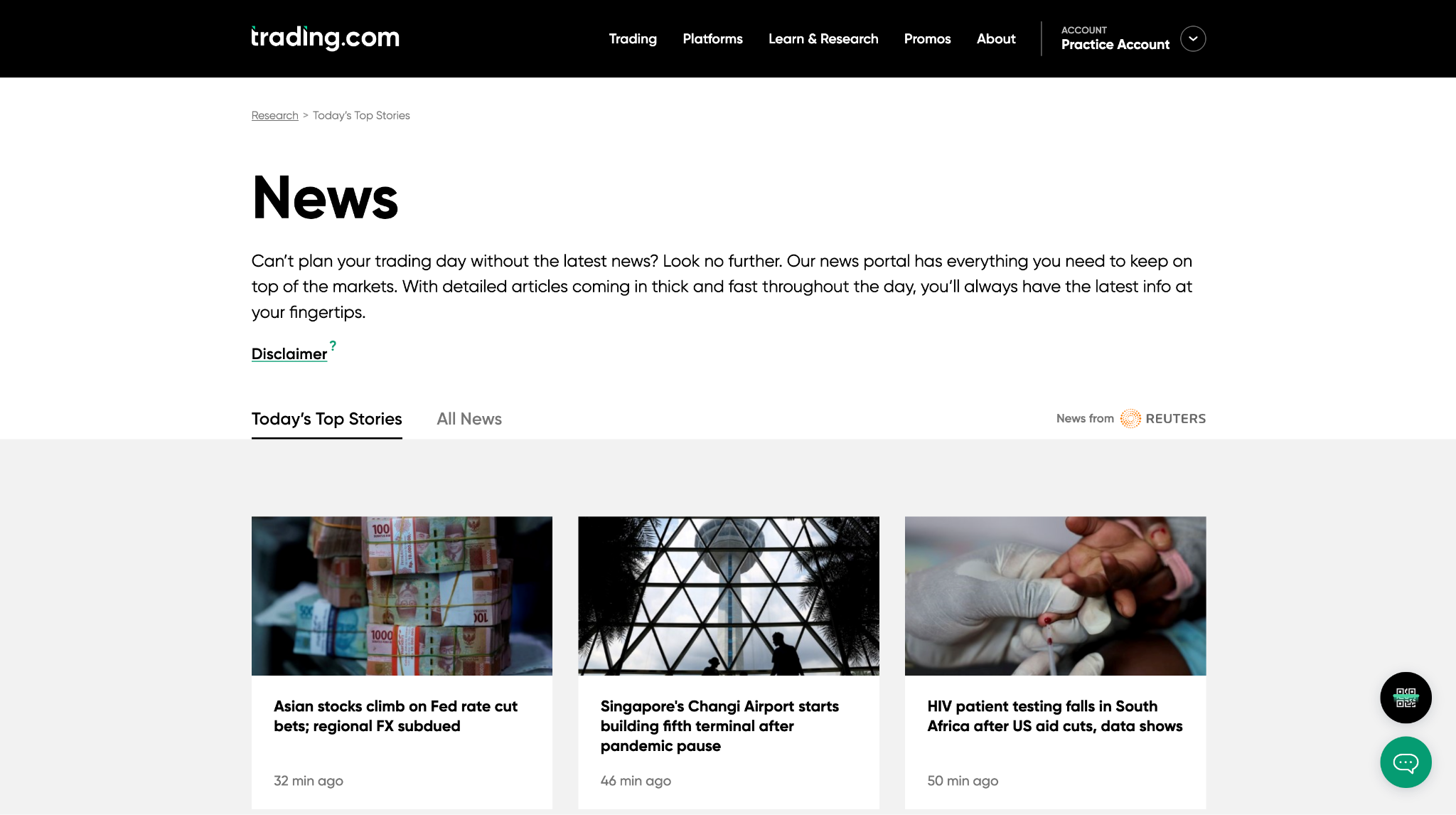 Trading.com news