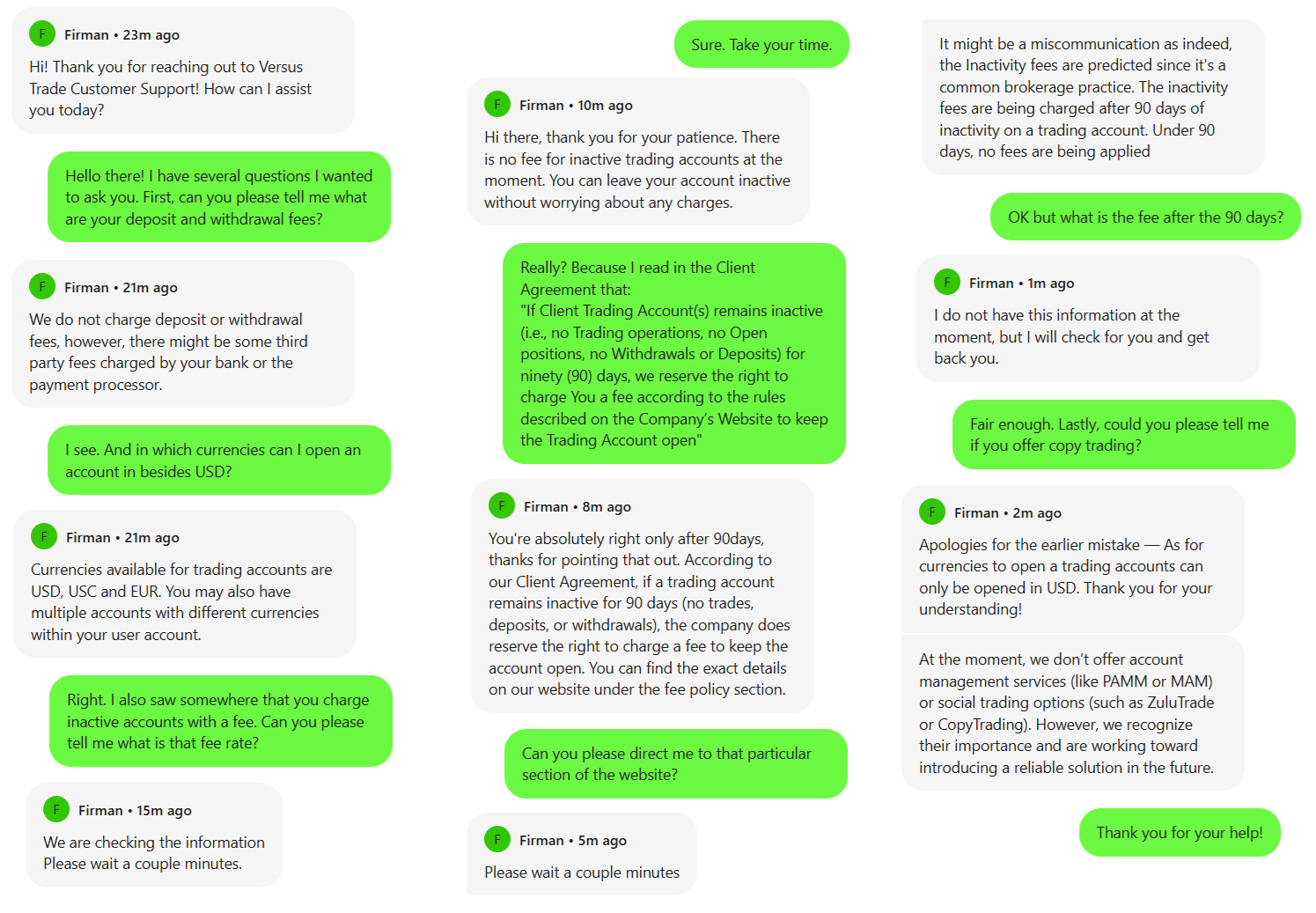 My conversation with Versus Trade