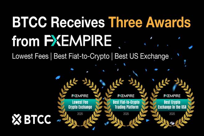 BTCC Receives Three Awards from FXEmpire. FX Empire