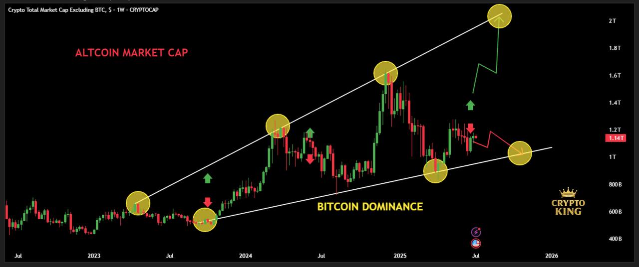 Altcoin market cap