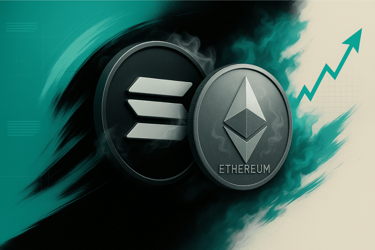Solana vs Ethereum concept
