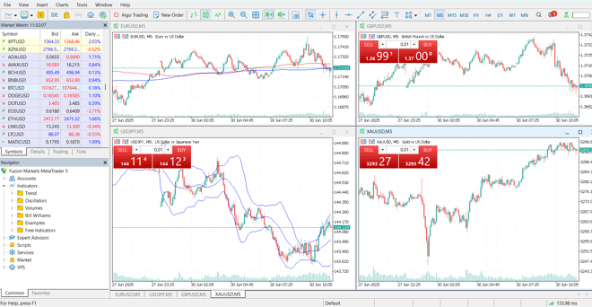 MetaTrader’s main panel