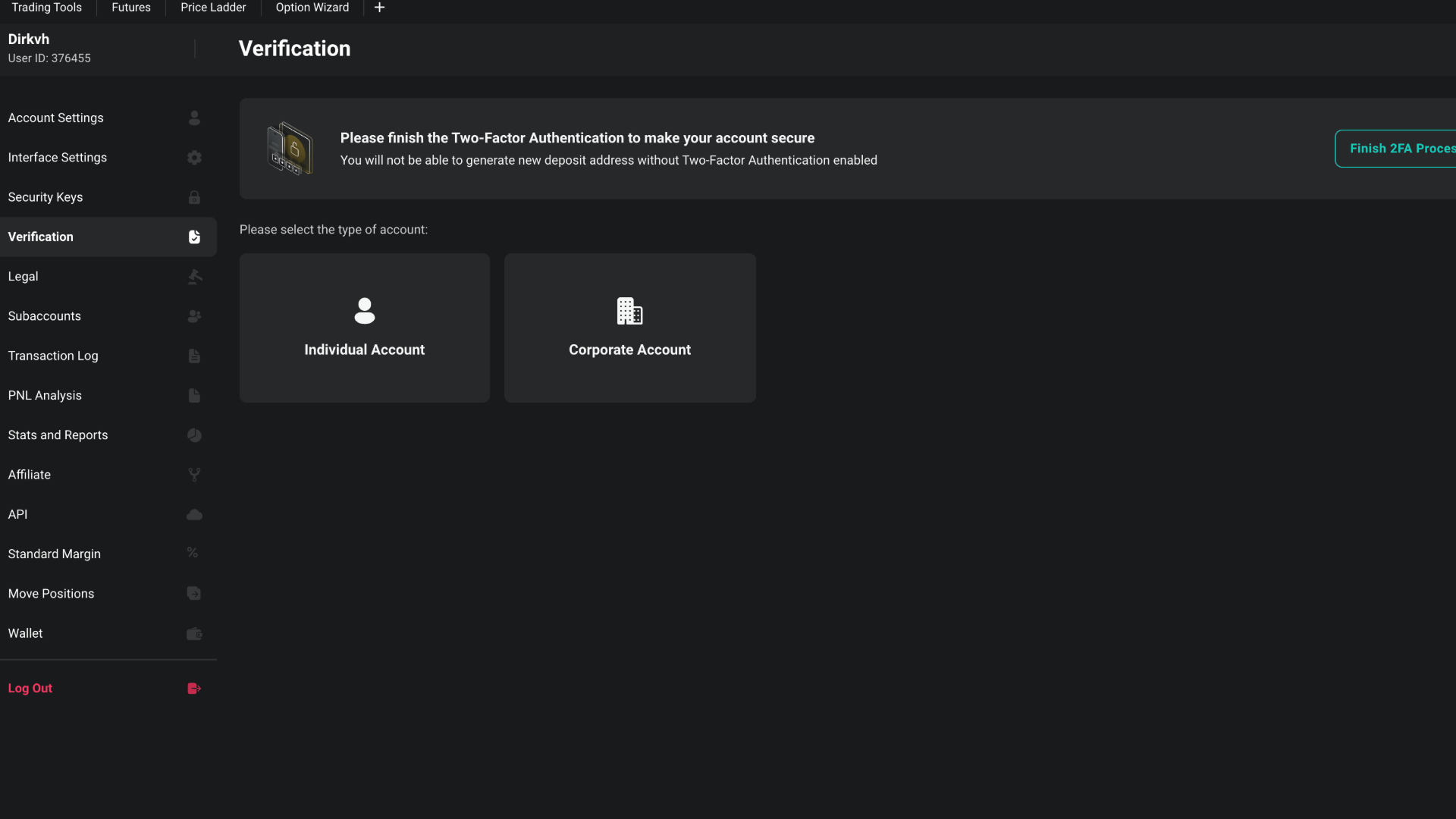 Il KYC di Deribit