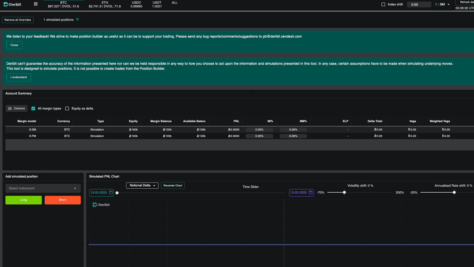 I position builder di Deribit