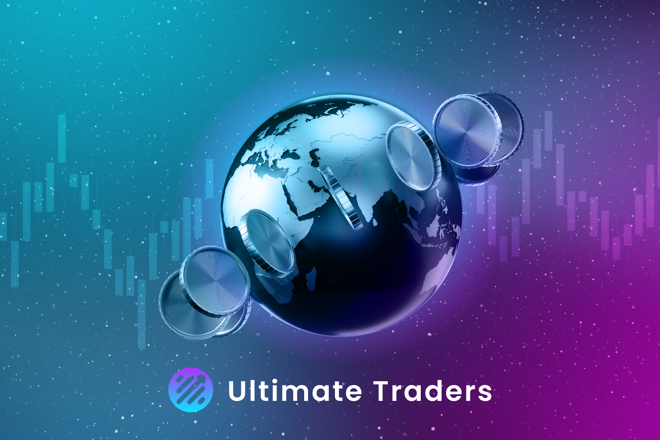 Ultimate Traders logo and the globe. FX Empire
