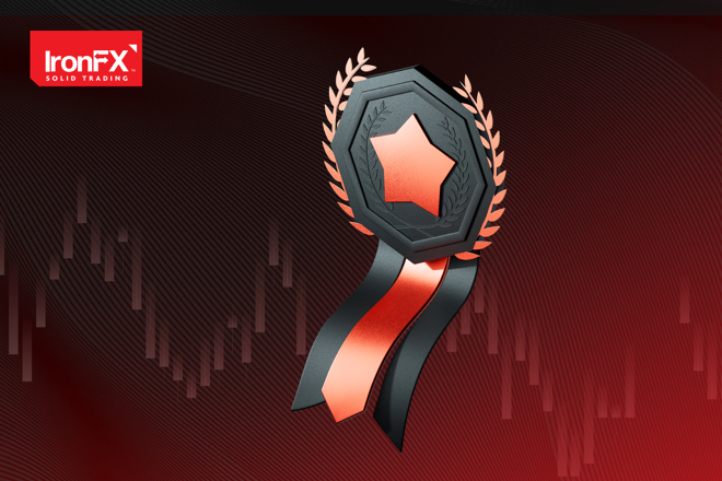 IronFX Logo and award, FX empire