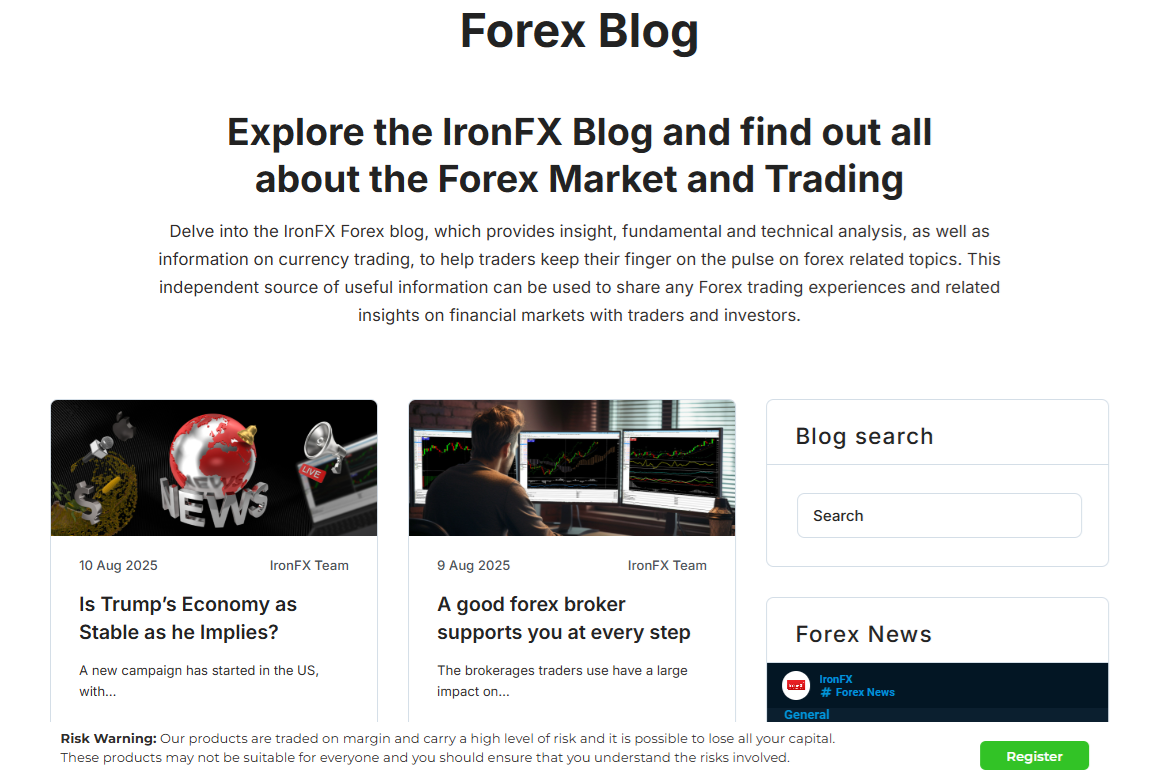 IronFX’s blog posts