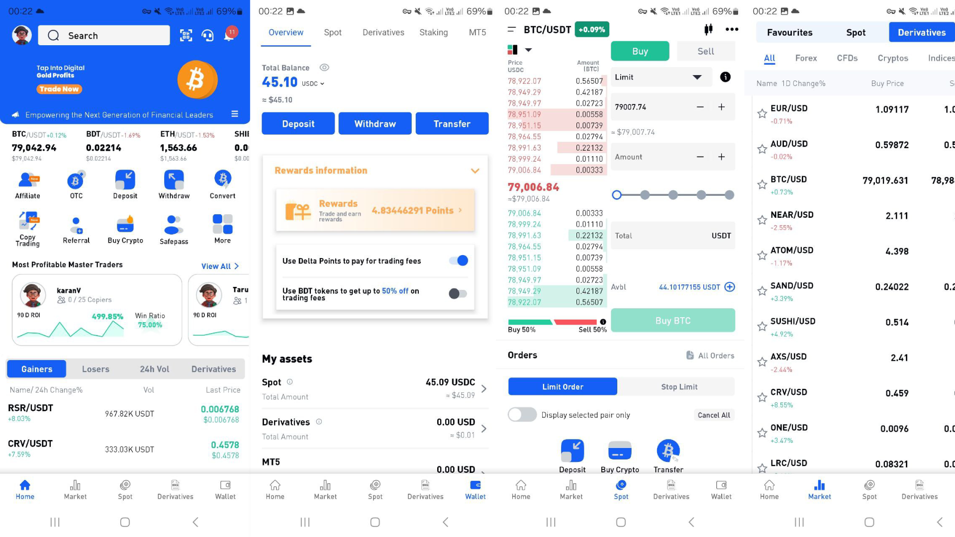 L’app mobile BitDelta