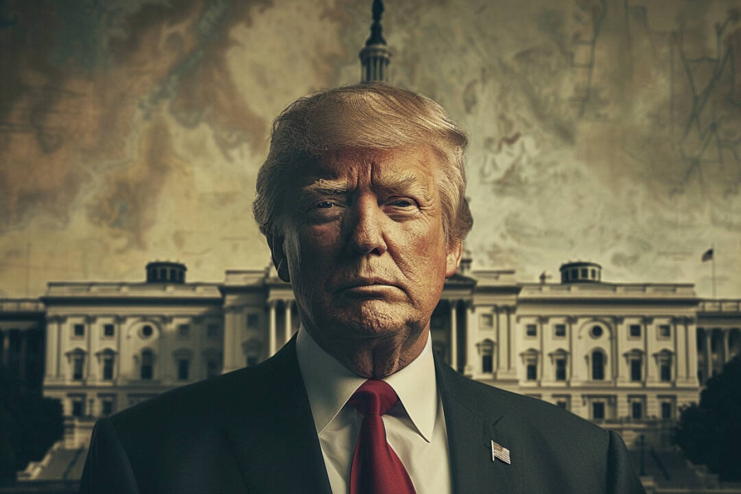 Trump in front of the Capitol composition. FX Empire