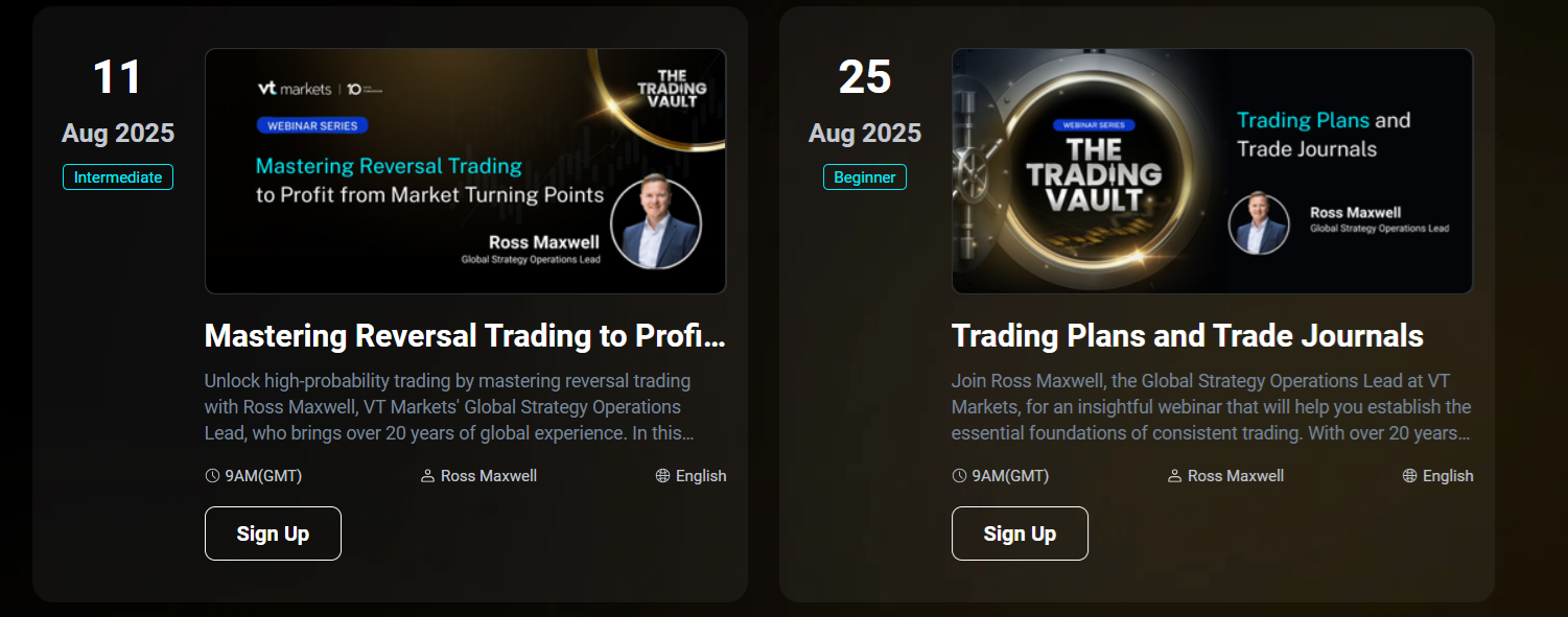 VT Markets webinars